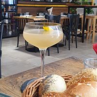 Cocktail con zafferano at aTipico in Palermo