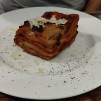 Lasagna at aTipico in Palermo