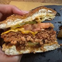 Hamburguesa con proteína de soja at aTipico in Palermo