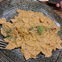 Farfalle al salmone at aTipico in Palermo