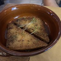 Vegan fried cheese - interesting but tasty.  at aTipico in Palermo