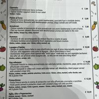 Menu 1  at aTipico in Palermo