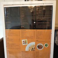 Eat-in menu (take-away menu has less options) at Orathai in Oudenaarde