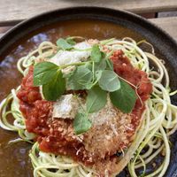 Zucchini pasta 🍝   at Farm2Table - S:t Knut in Malmo