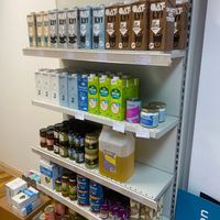 Plant based milk at The Gull's Grocery in Edinburgh