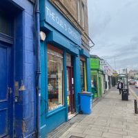 Outside at The Gull's Grocery in Edinburgh