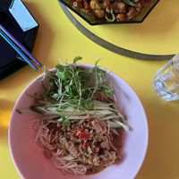 Dan Dan noodles and cauliflower   at Facing Heaven  in East London