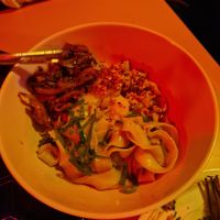 Cumin mushroom noodles at Facing Heaven  in East London