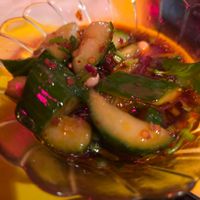 Smashed cucumber at Facing Heaven  in East London