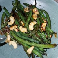 Green beans.  at Girl & The Goat in Chicago