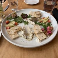 Cheese board! Macadamia ricotta was the best piece of this. (But all of it was great.) at Plant in Asheville
