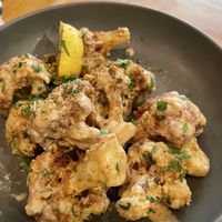 Cauliflower with tahini  at Plant in Asheville