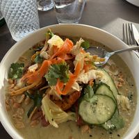 Curry with vegetables  at Plant in Asheville
