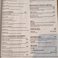 Part of menu at Juju in 