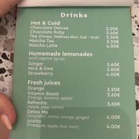 Menu  at Nutribowl in Thessaloniki