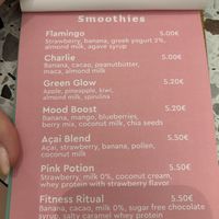 Menu  at Nutribowl in Thessaloniki