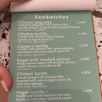 Menu  at Nutribowl in Thessaloniki