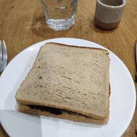 Croque and coffee at Graines Et Cailloux in Bordeaux