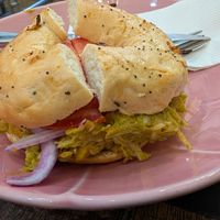 Nice bagel at Five Points in Melbourne