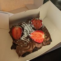 Frosted brownie at Guará in Vila Nova De Gaia