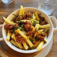 Fritas de chouriço (gluten free)  at Guará in Vila Nova De Gaia