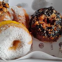 Amazing donuts for later at Guará Restaurant & Bakery in Vila Nova De Gaia