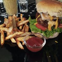 Bangin' Burger at Slaughterhouse Vegan in Calangute