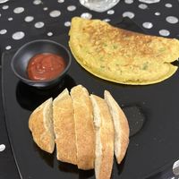 Masala omelette   at Slaughterhouse Vegan in Calangute