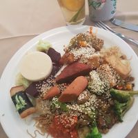 I love Lotus. This big plate of food was R$25 at Lotus Vegetariano in Sao Paulo