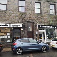Outside at Bandit Bakery in Aberdeen