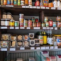 Grocery items (some not vegan) at Bandit Bakery in Aberdeen