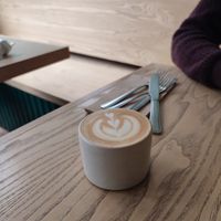 Oat flat white at French Monkey in Glasgow