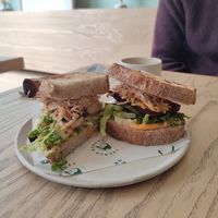 Korean tofu sandwich at French Monkey in Glasgow