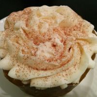 Vegan banana cream cake at Red Velvet Cafe - Fashion Show Mall in Las Vegas