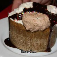 Vegan hot fudge sundae cake at Red Velvet Cafe - Fashion Show Mall in Las Vegas