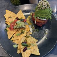 Fun burger (vegan)  at The Avocado Show in Leidschendam