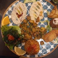 Vegetarian mezze, evening selection at Le Socrate in Nice