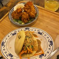 Tofu bao and vegetable tempura  at KOOC BAO in Nice