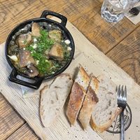 Second time I was here they have changed starter menu, so I ended up taking ”escargots” again. For same reaon it had less vegan cheese this time ..  at Bistro Vilja in Tampere