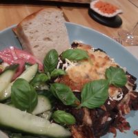 Eggplant main dish at Bistro Vilja in Tampere