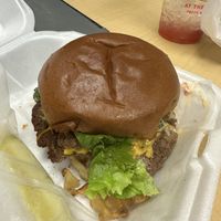 Fleekin vegan impossible 🍔 burger   at Steady Eddy's Cafe at the Market in Flint