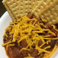 Vegan chili  at Steady Eddy's Cafe at the Market in Flint