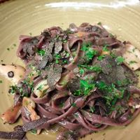 tagliatelle mushroom and truffle. at La Gastrobottega Di Giuseppe in Calpe