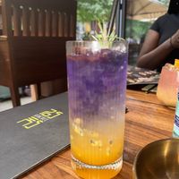 Purple passion mocktail   at Kimchee Restaurant in North London