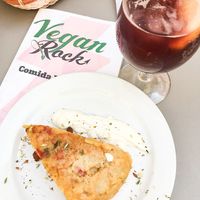 Vegan Tortilla de patatas at Seville Vegan Tours in Sevilla