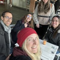 Our small group with Marta & Bruno   at Seville Vegan Tours in Sevilla