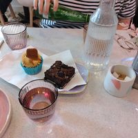 Cupcake + Oreo brownie  at Plant Blonde in Glasgow