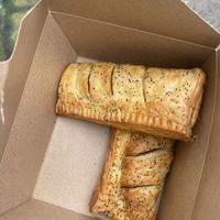 Sausage rolls   at Plant Blonde in Glasgow