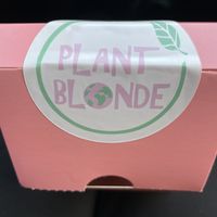 Take away box   at Plant Blonde in Glasgow