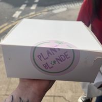 Outside of the box  at Plant Blonde in Glasgow